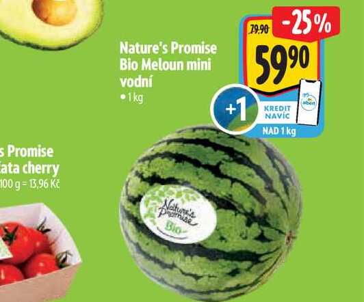 Nature's Promise Bio Meloun mini vodní 1kg 