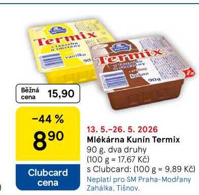 Mlékárna Kunín Termix, 90 g 