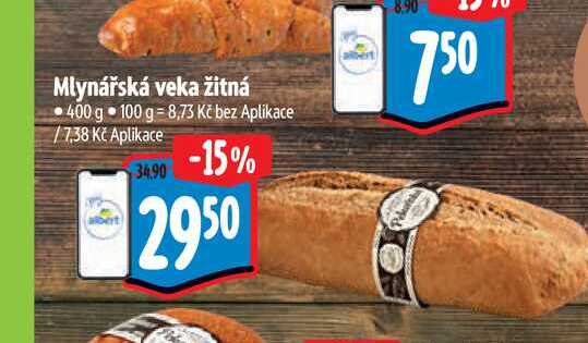 Mlynářská veka žitná 400 g 
