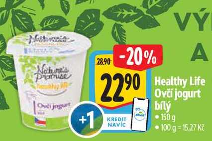   Healthy Life Ovčí jogurt bílý 150 g 