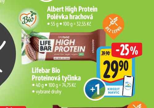   Lifebar Bio Proteinová tyčinka 40 g  