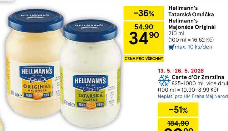Hellmann's Tatarská Omáčka, 210 ml 