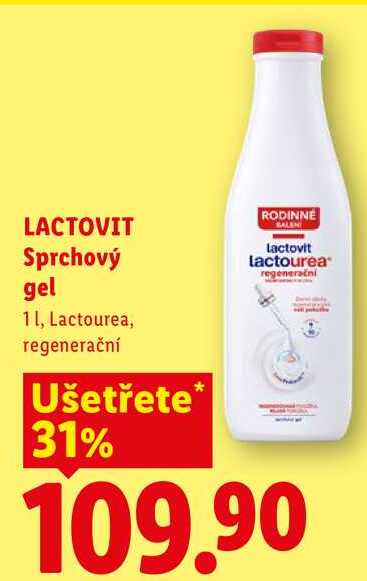 LACTOVIT Sprchový gel, 1 l