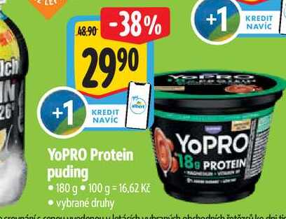   YoPRO Protein puding 180 g 