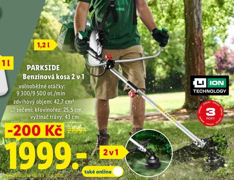 PARKSIDE Benzínová kosa 2 v 1 