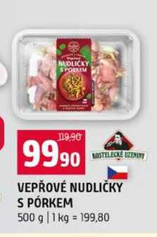 VEPŘOVÉ NUDLIČKY S PÓRKEM 500 g 