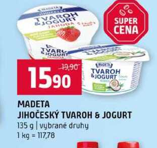 MADETA JIHOČESKÝ TVAROH & JOGURT 135 g vybrané druhy