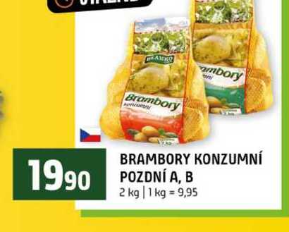 BRAMBORY KONZUMNÍ POZDNÍ A, B 2 kg