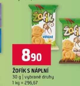 ŽOFÍK S NÁPLNÍ 30 g vybrané druhy 