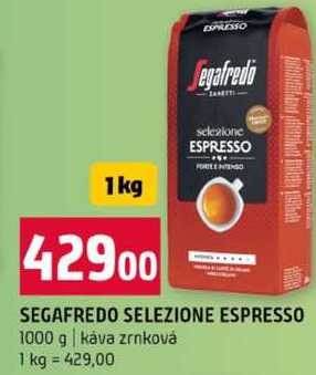 SEGAFREDO SELEZIONE ESPRESSO 1000 g káva zrnková 