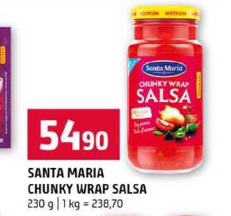 SANTA MARIA CHUNKY WRAP SALSA 230 g