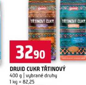 DRUID CUKR TŘTINOVÝ 400 g vybrané druhy 