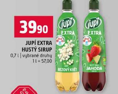 JUPÍ EXTRA HUSTÝ SIRUP 0,7l vybrané druhy