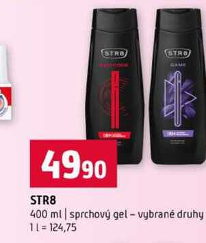 STR8 400 ml sprchový gel vybrané druhy