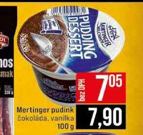 Mertinger pudink čokoláda vanilka 100 g