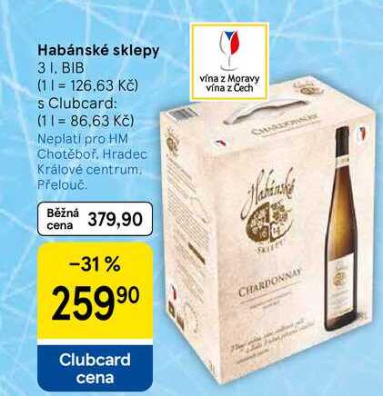 Habánské sklepy, 3 l, BIB 