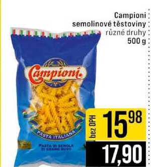 Campioni semolinové těstoviny různé druhy 500 g