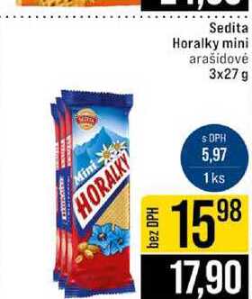 Sedita Horalky mini arašidové 3x27 g 