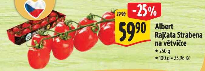 Albert Rajčata Strabena na větvičce, 250 g