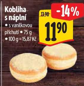 Kobliha s náplní, 75 g