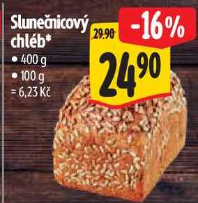 Slunečnicový chléb, 400 g
