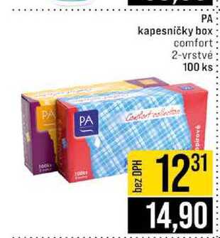 PA kapesničky box comfort 2-vrstvé 100 ks 