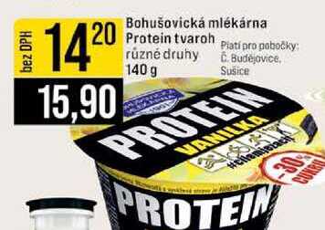 Bohušovická mlékárna Protein tvaroh různé druhy 140 g 