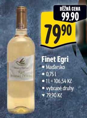 Finet Egri, 0,75 l