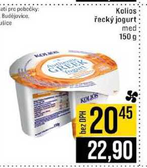 Kolios řecký jogurt med 150 g