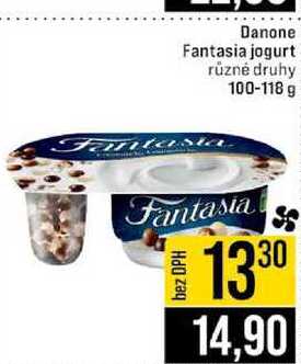Danone Fantasia jogurt různé druhy 100-118 g 