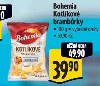 Bohemia Kotlíkové brambůrky, 100 g