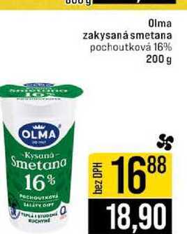 Olma zakysaná smetana pochoutková 16% 200 g  v akci