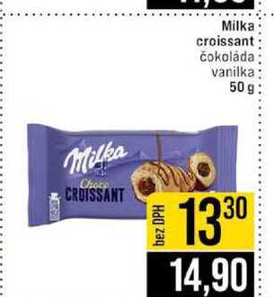 Milka croissant čokoláda vanilka 50 g