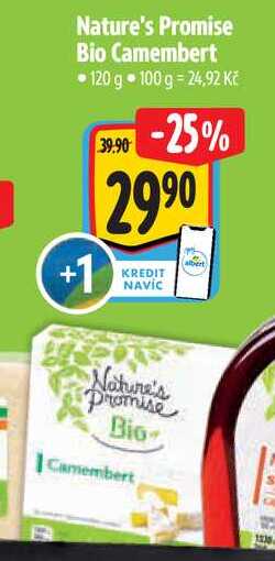 Nature's Promise Bio Camembert, 120 g  