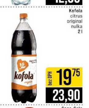 Kofola citrus original nulka 2l