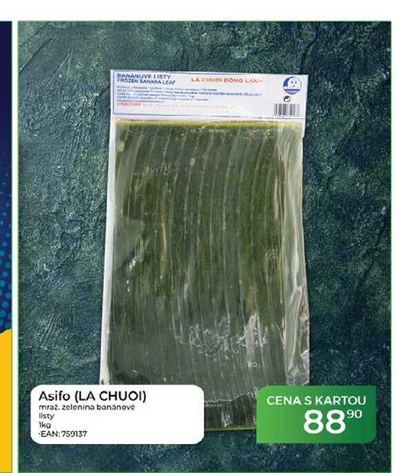 Asifo (LA CHUOI) mraz. zelenina banánové listy 1kg
