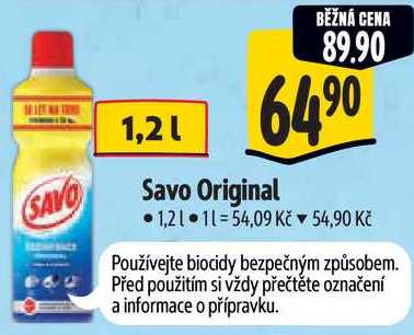 Savo Original, 1,2 l