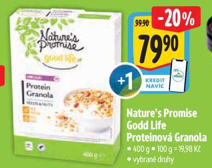 Nature's Promise Godd Life Proteinová Granola, 400 g  