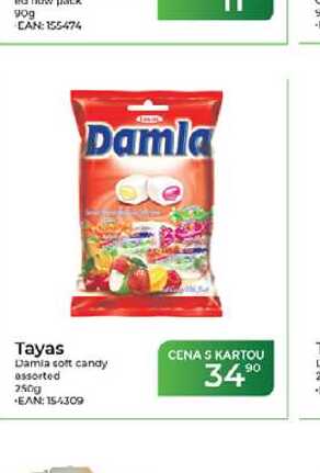 Tayas Damla soft candy assorted 250 g