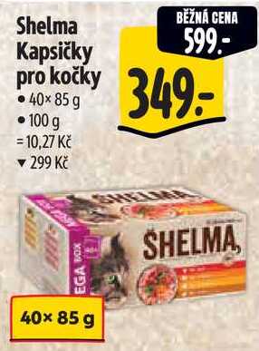 Shelma Kapsičky pro kočky, 40x 85 g