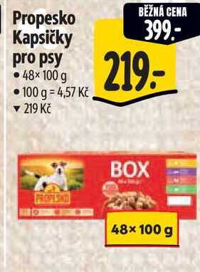 Propesko Kapsičky pro psy, 48x 100 g