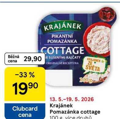Krajánek Pomazánka cottage, 100 g