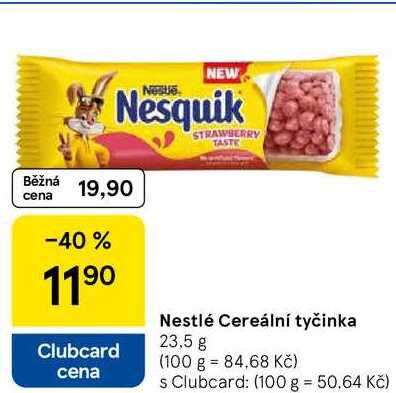 Nestlé Cereální tyčinka, 23.5 g 