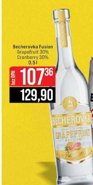 Becherovka Fusion Grapefruit 30% Cranberry 30% 0.5l