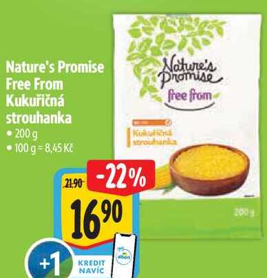 Nature's Promise Free From Kukuřičná strouhanka,  200 g