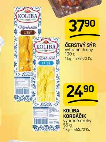 KOLIBA KORBÁČIK vybrané druhy 55 g 