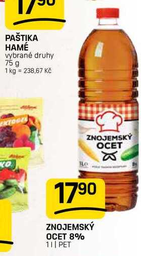 ZNOJEMSKÝ OCET 8% 11| PET