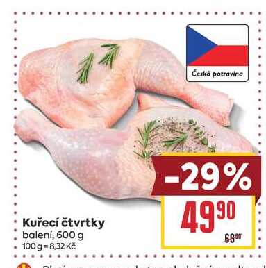 Kuřecí čtvrtky balení, 600 g 
