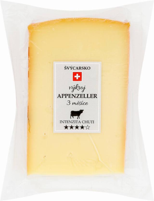 PP Appenzeller tvrdý sýr z nepasterov. mléka