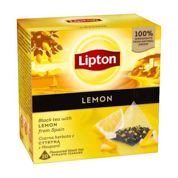 Lipton Black Lemon Pyramid 20 sáčků x1,7g N